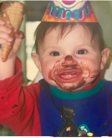 Birthday Boy Jack, demanding more ice cream